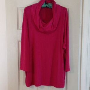 Peter Nygard Vibrant Pink Cowl Neck Top